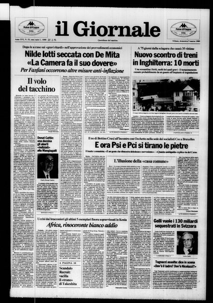 Il giornale : quotidiano del mattino